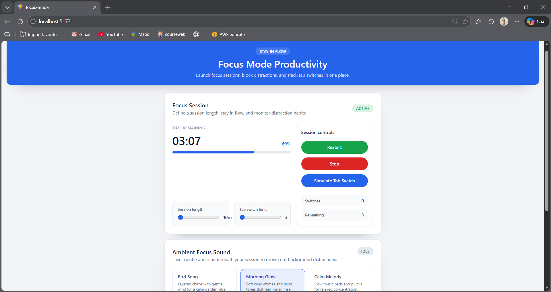 Focus Mode – Smart Productivity Site ⏳