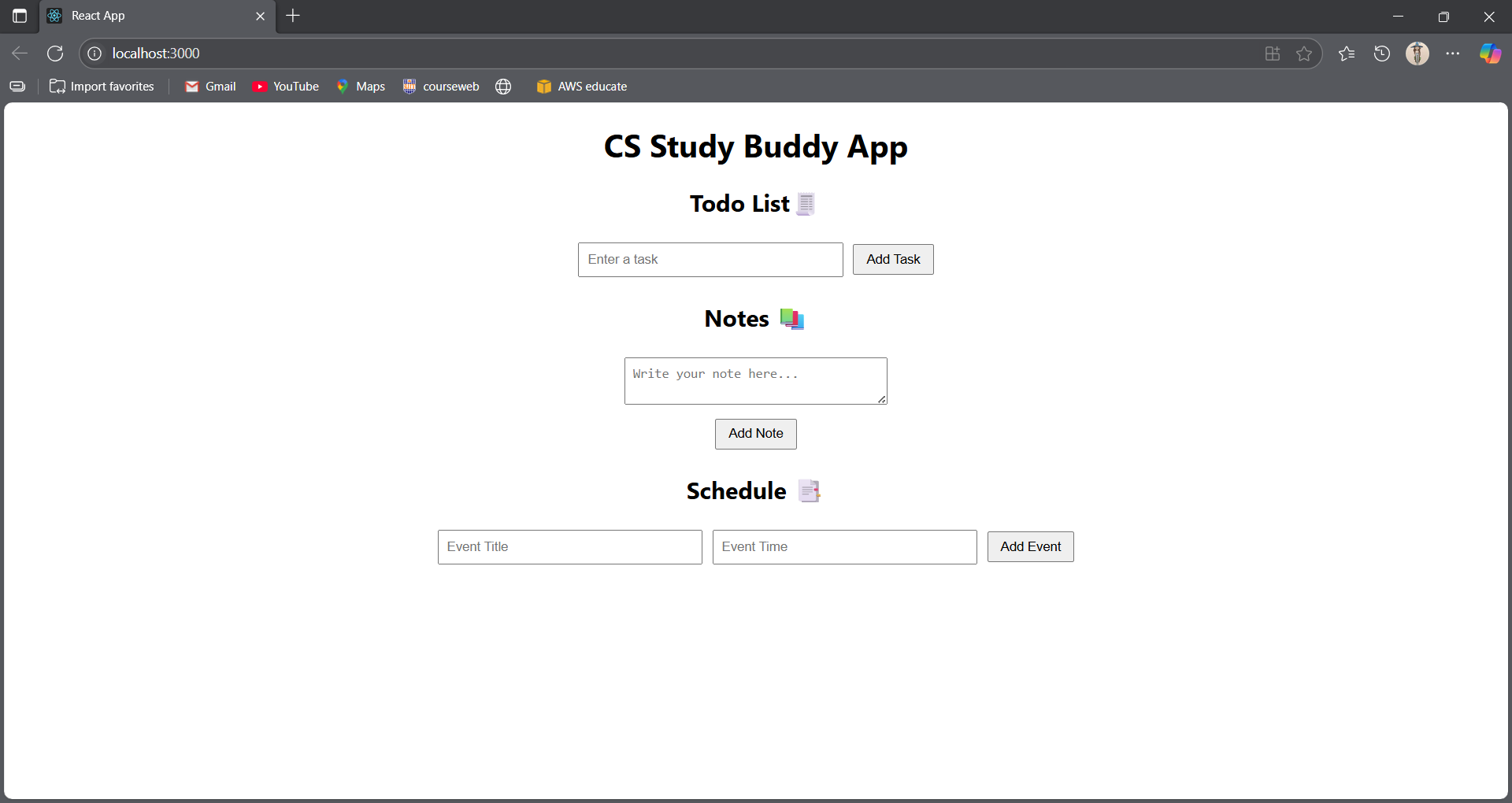 CS Study Buddy website 🧑🏻‍💻