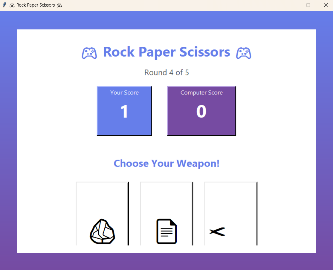 Rock Paper Scissors Game 🎮